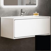 Тумба с раковиной SanVit Бруно-1 100 kbruno1100 в цвете Ral подвесная Черный глянец Тумба с раковиной SanVit Бруно-1 100 kbruno1100 в цвете Ral подвесная Черный глянец