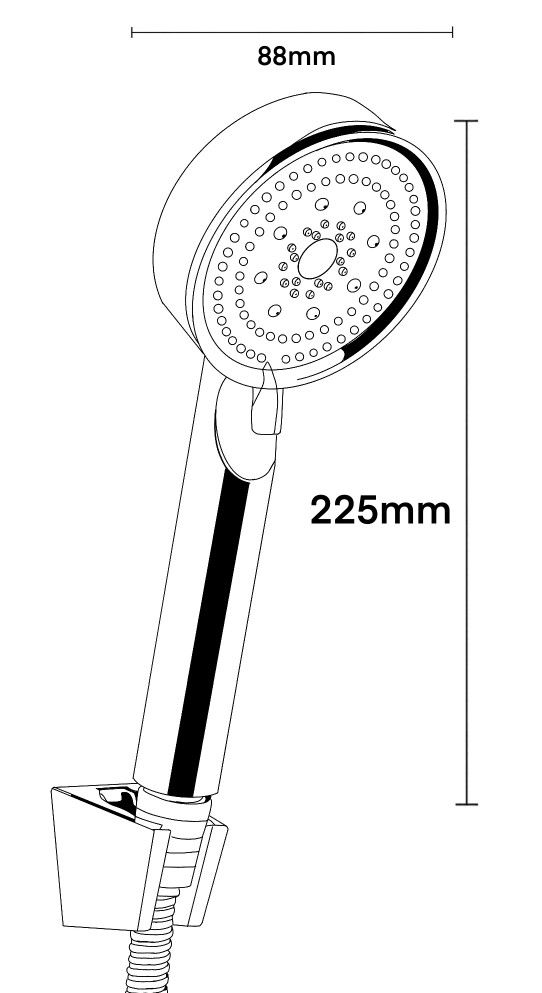 Набор 3 в 1 с  ручным душем Black, артикул: VS101Black , VODA