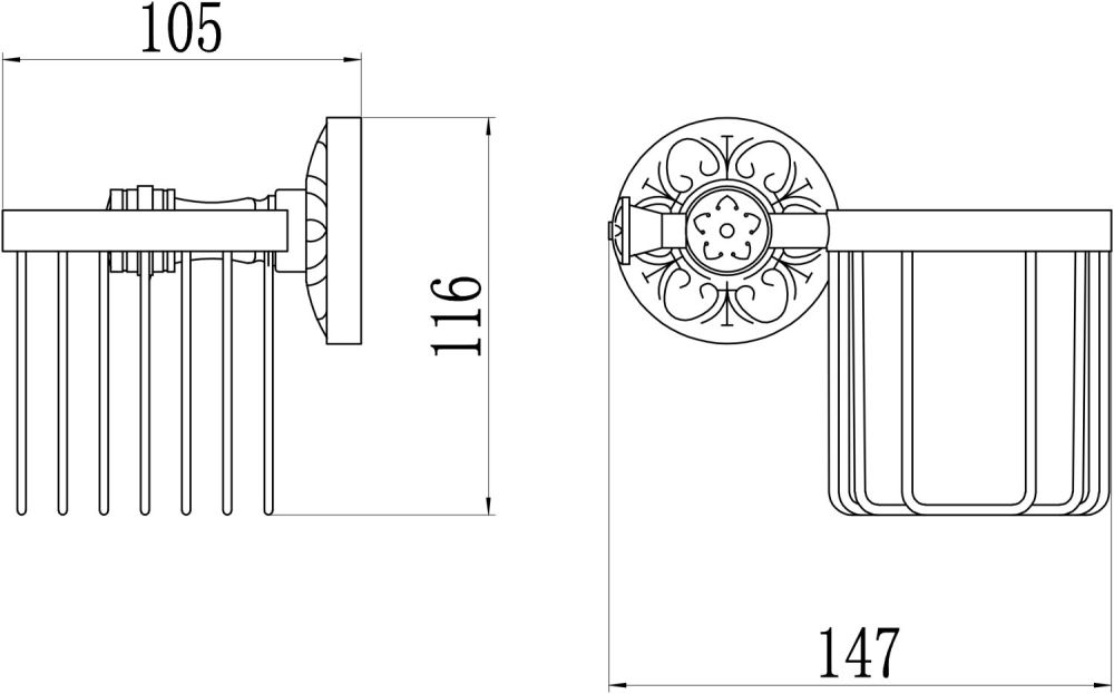Держатель для освежителя воздуха Savol S-005833A, хром, артикул S-005833A