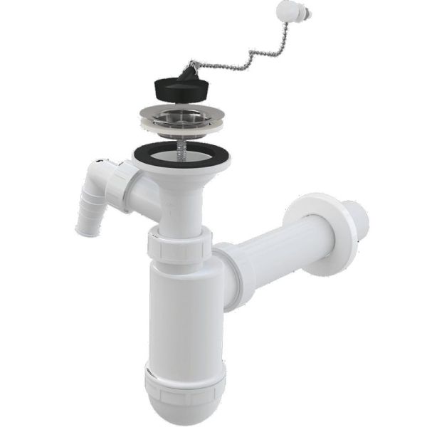 Сифон для раковины Alcaplast A41PR Белый