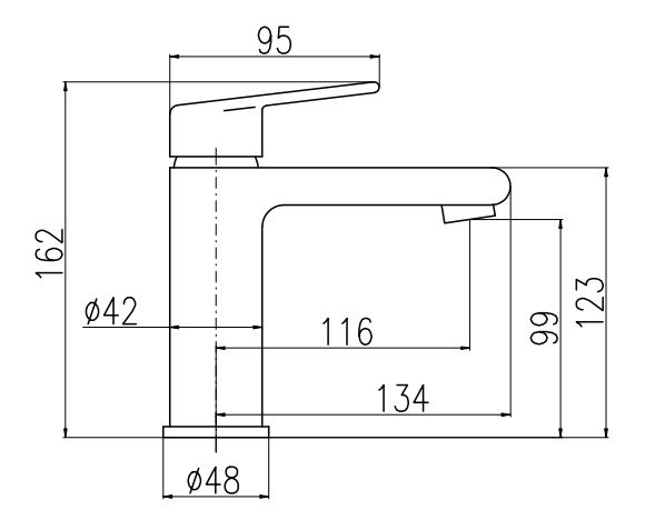 Смеситель для раковины Rav Slezak Colorado CO129.5, артикул CO129.5