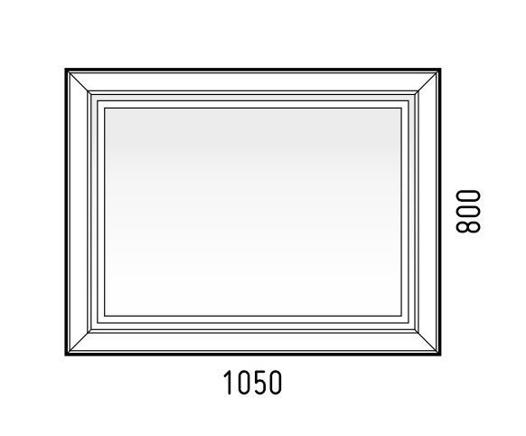 Зеркало LED "Классика 1050*800", сенсор Зеркало LED "Классика 1050*800", сенсор