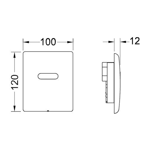 TECEplanus Urinal, 6 V батарея, белая матовая TECEplanus Urinal, 6 V батарея, белая матовая