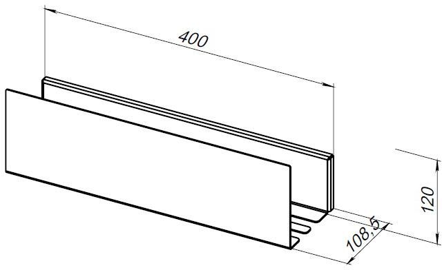 Полка Aquanet Магнум Н 40x12 черная матовая Полка Aquanet Магнум Н 40x12 черная матовая