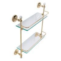 Полка стеклянная двойная подвесная ART&MAX ANTIC CRYSTAL AM-2682BSJ