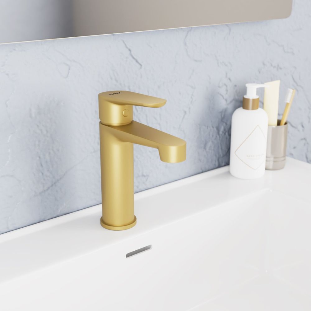 Смеситель для раковины D&K Bayern.München матовое золото (DA1562107), артикул DA1562107