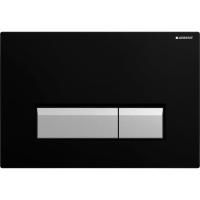 Клавиша смыва Geberit Sigma 40 115.600.KR.1 Черный/алюминий Клавиша смыва Geberit Sigma 40 115.600.KR.1 Черный/алюминий