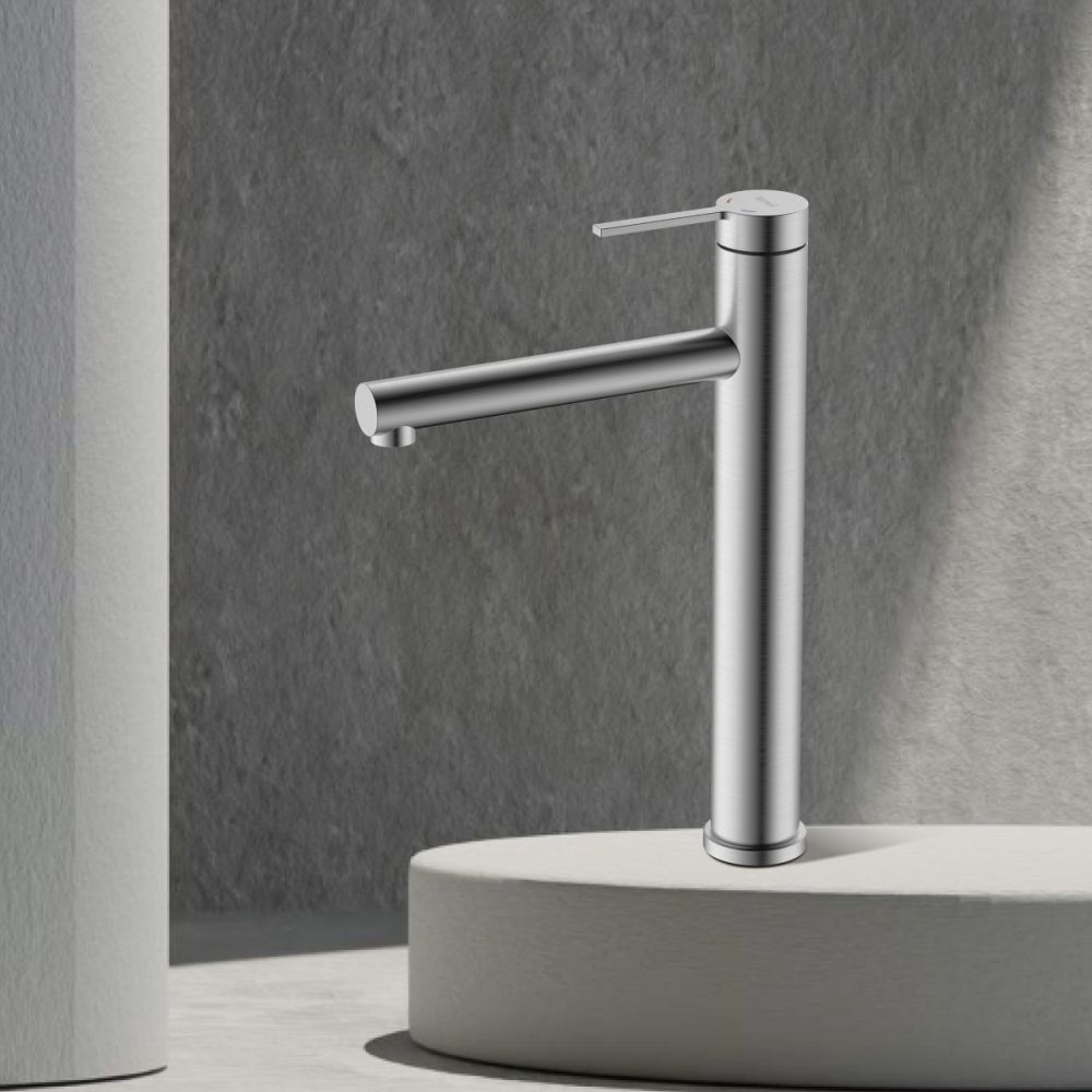 Смеситель Rossinka для раковины высокий монолитный (RSF-1715S-SSN), артикул RSF-1715S-SSN