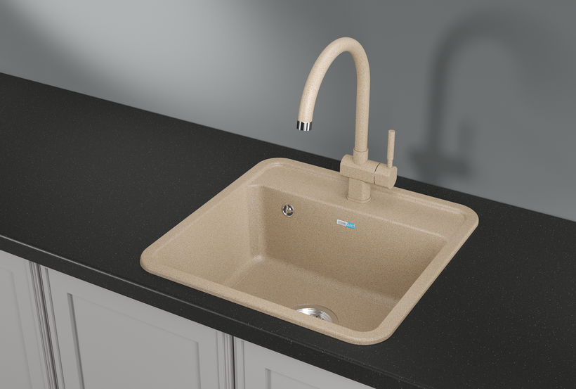 Кухонная мойка GRANULA Стандарт (5001, БЕЖЕВЫЙ), артикул 5001, БЕЖЕВЫЙ