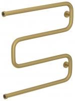 Полотенцесушитель водяной Ш-обр. 600х600 Н. Г. 1" (Матовое ЗОЛОТО)