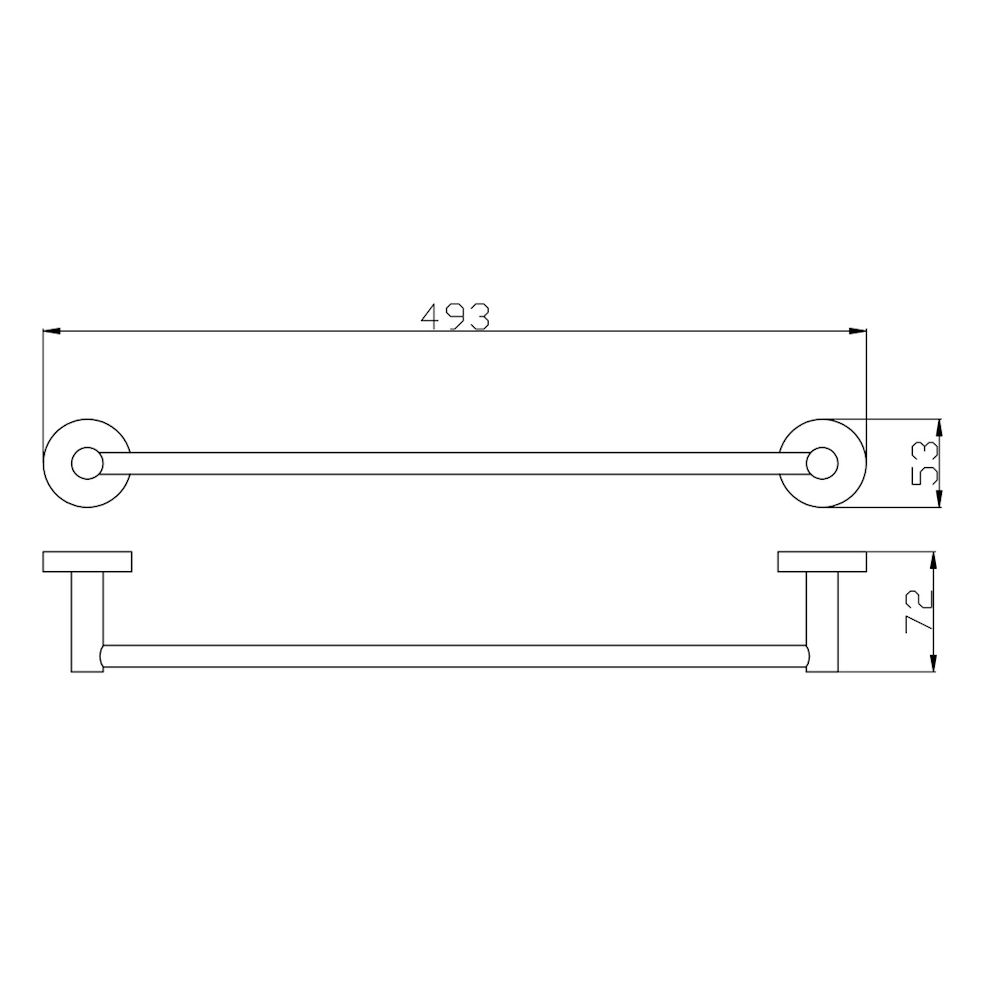 Полотенцедержатель Rav Slezak COLORADO COA0701/45ZRL, розовое золото