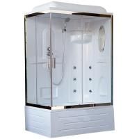 Душевая кабина Royal Bath BP 120х80 RB8120BP2-T-CH-R с гидромассажем стекло прозрачное задняя стенка Белая Душевая кабина Royal Bath BP 120х80 RB8120BP2-T-CH-R с гидромассажем стекло прозрачное задняя стенка Белая