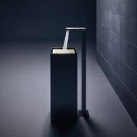 AX MyEdition Смеситель для раковины напольный, на 1 отв., излив 245мм, со сливным гарнитуром, цвет: хром AX MyEdition Смеситель для раковины напольный, на 1 отв., излив 245мм, со сливным гарнитуром, цвет: хром