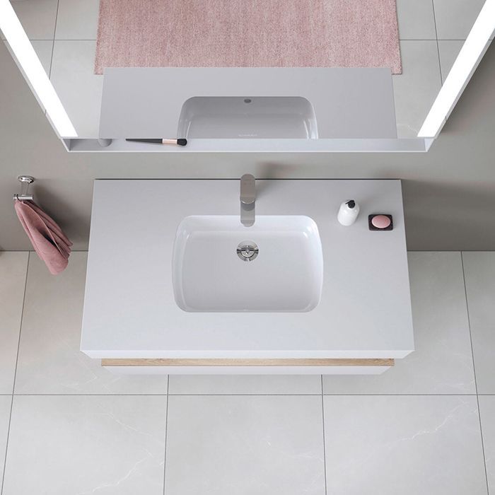 Duravit  Qatego Раковина встраиваемая снизу 480х370х150 мм, без отв под смеситель, цвет белый Duravit  Qatego Раковина встраиваемая снизу 480х370х150 мм, без отв под смеситель, цвет белый