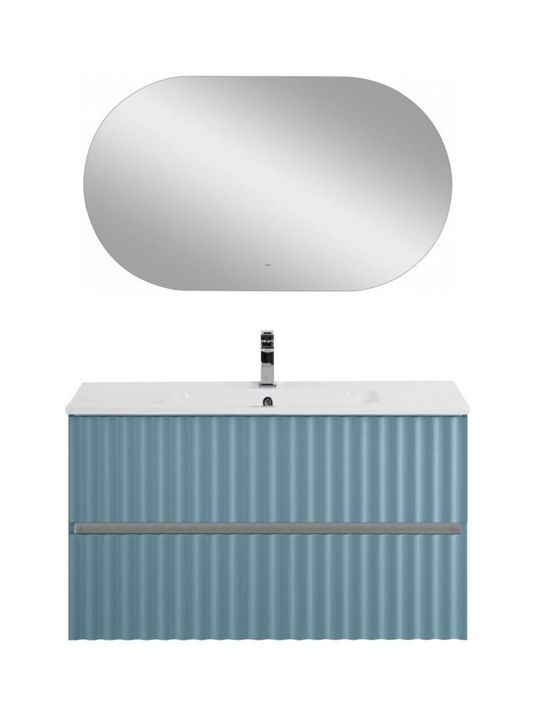 ELEGANT База под раковину подвесная с двумя выкатными ящиками, с LED подсветкой ручек. Ниагара AM-ELEGANT-1000-2C-SO-NG-P, артикул AM-ELEGANT-1000-2C-SO-NG-P