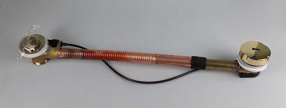 Emmevi, слив-перелив для ванны, 64 см, цвет золото, артикул С01311L/OR