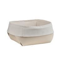 ADJ Корзина для хлеба, 15x15xH7 см., цвет: панна котта/белый