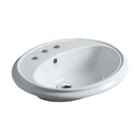 SIMAS Arcade Раковина  встроенная 61x50,5см с 3 отв. под смеситель, цвет белый