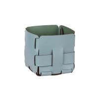 Colombo Adj Корзинка Mini Bottega, 12x12H13 см, цвет: небесный/эвкалипт Colombo Adj Корзинка Mini Bottega, 12x12H13 см, цвет: небесный/эвкалипт
