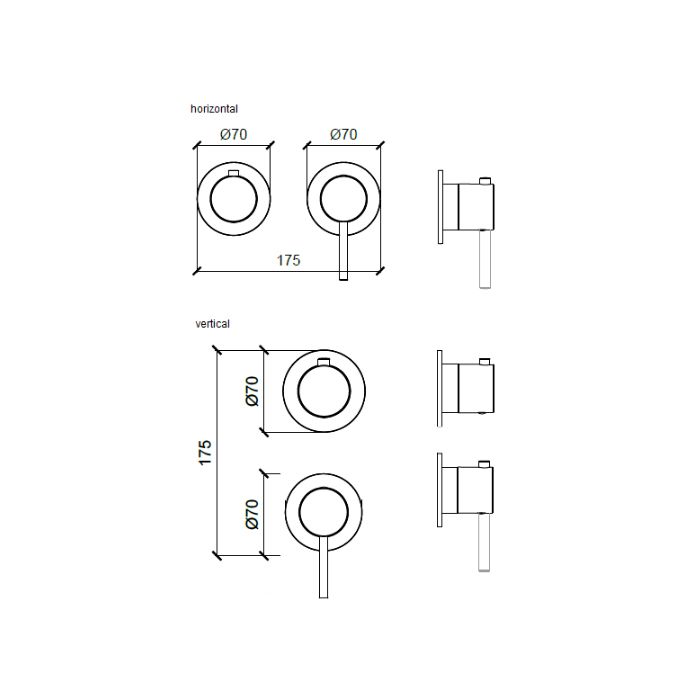 Смеситель для душа, Almar, Water Control Modular, с переключателем, тип открывания воды-однорычажный, тип регулирования воды-керамический картридж, монтаж-настенный встраиваемый, отверстия для монтажа-2, внутренняя часть-необходимо заказать, цвет-Absolute Смеситель для душа, Almar, Water Control Modular, с переключателем, тип открывания воды-однорычажный, тип регулирования воды-керамический картридж, монтаж-настенный встраиваемый, отверстия для монтажа-2, внутренняя часть-необходимо заказать, цвет-Absolute