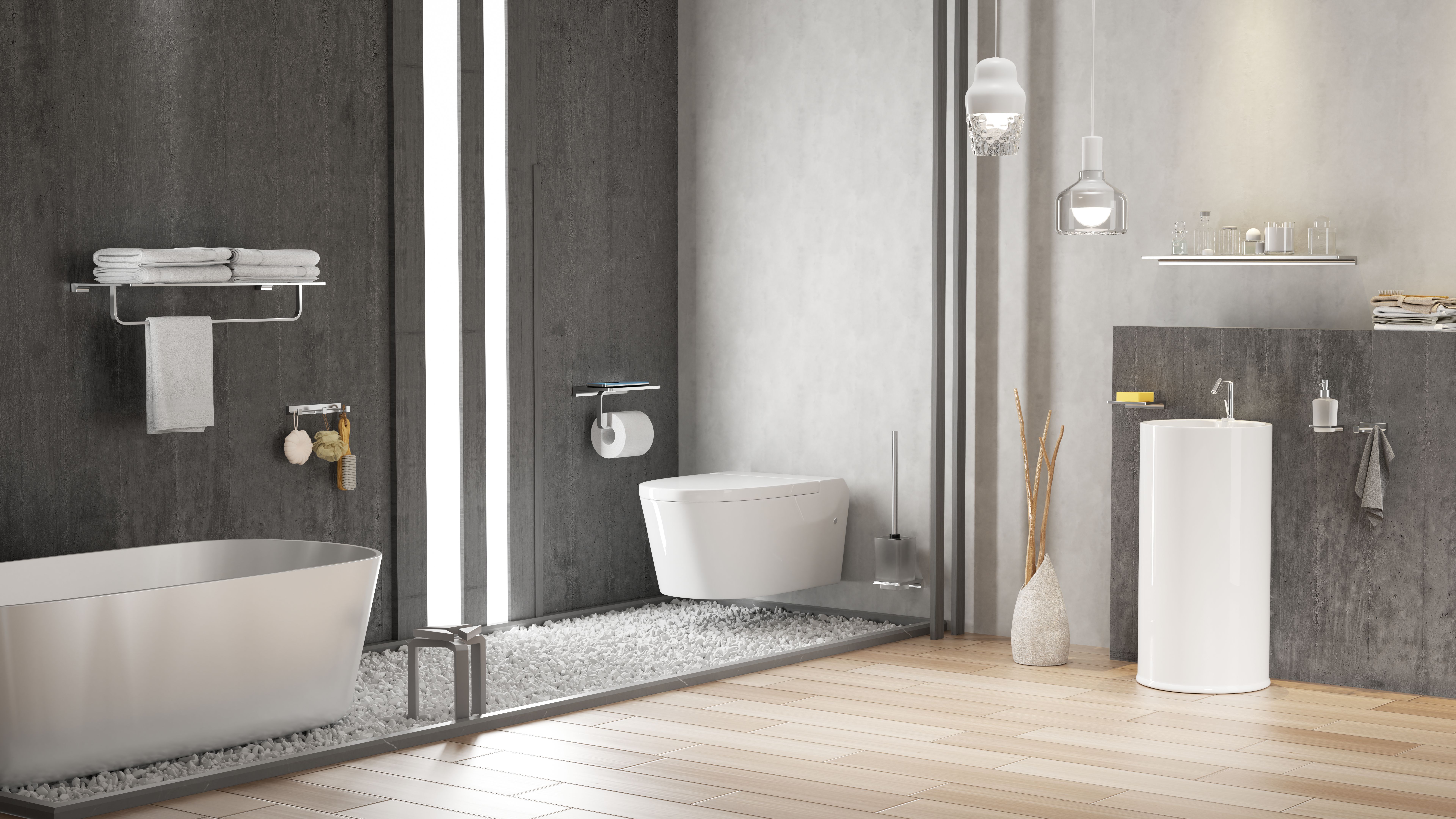 Полотенцедержатель с полкой WONZON & WOGHAND ECLIPSE, Хром (WW-9181) Полотенцедержатель с полкой WONZON & WOGHAND ECLIPSE, Хром (WW-9181)