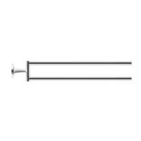 Полотенцедержатель, Duravit, Starck T, двойной, ширина, мм-465, высота, мм-50, тип установки-настенный, цвет-хром, подвижный