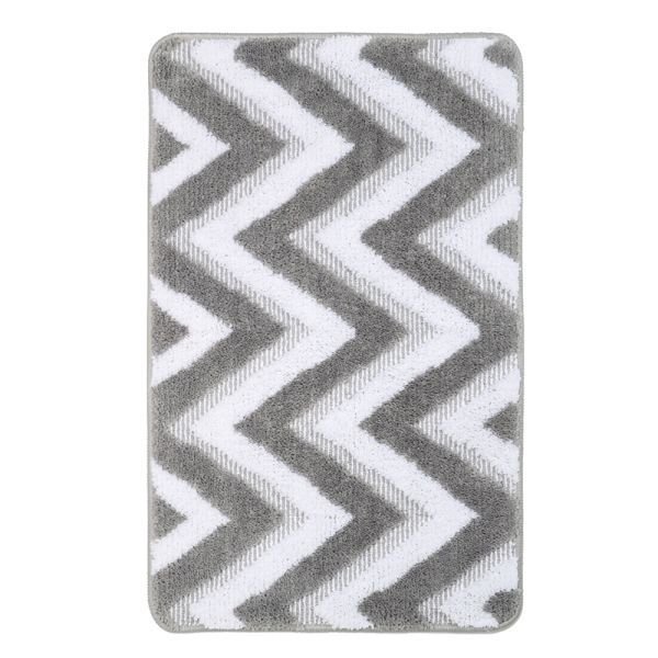 Коврик для ванной комнаты FIXSEN RIVER FX-5004K, серый