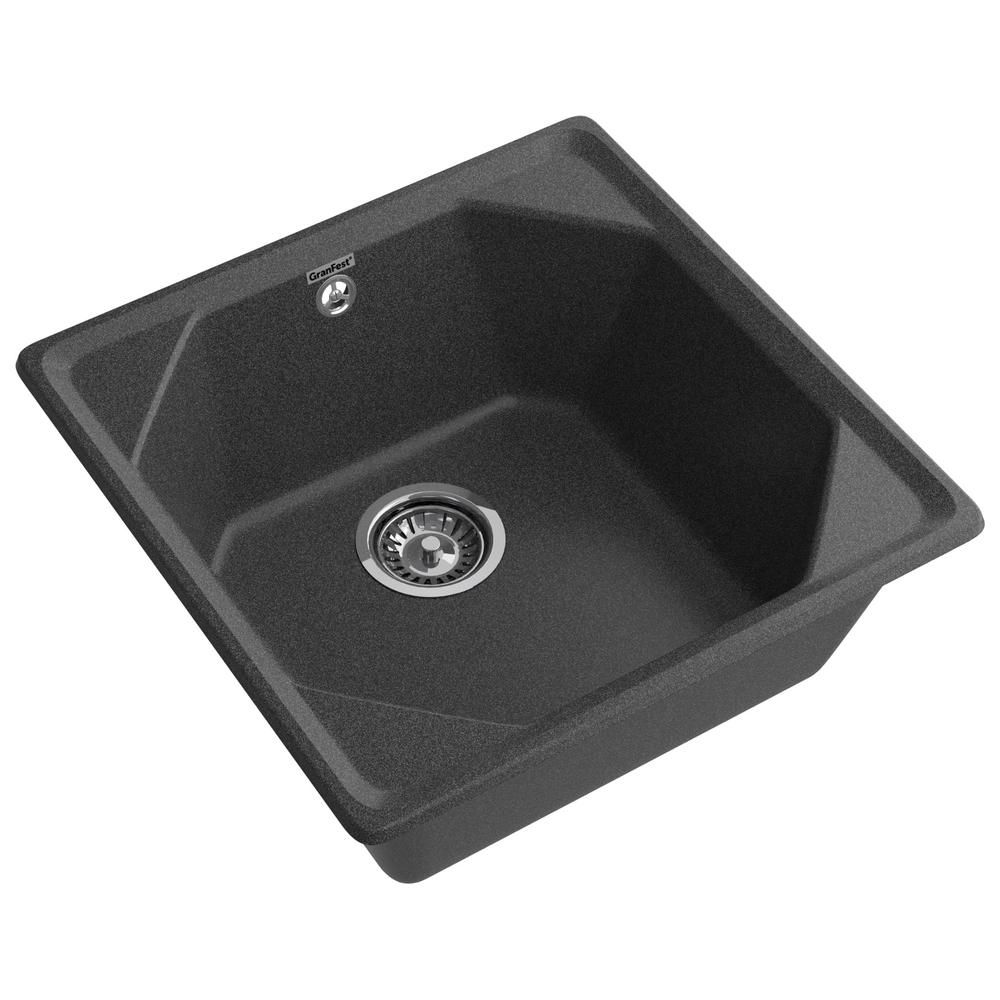 Кухонная мойка GranFest UNIQUE 500, графит, артикул U-500 графит