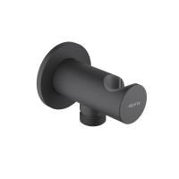 Шланговое подсоединение с держателем AQUATEK, матовый черный AQ2464MB Шланговое подсоединение с держателем AQUATEK, матовый черный AQ2464MB