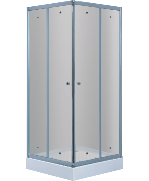 Душевой уголок Timo 80x80 TL-8002F профиль Хром стекло матовое