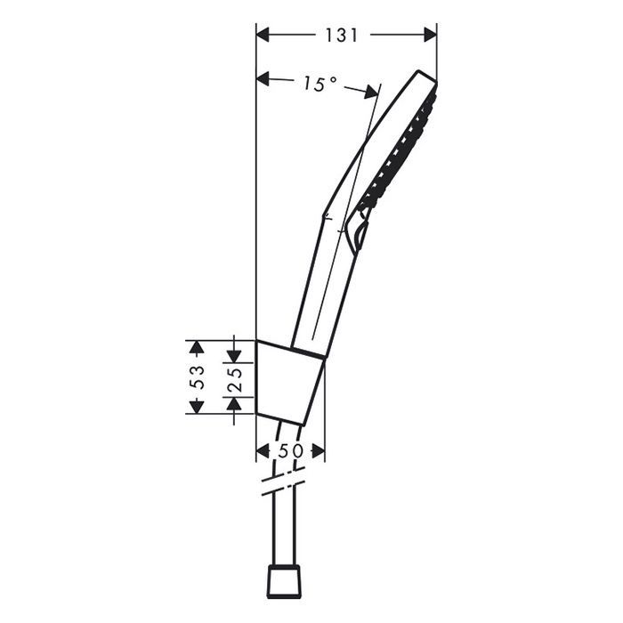 HG Raindance Select E Душевой набор: ручной душ 120, 3jet (Rain, RainAir, Whirl), держатель, шланг 1,6м, цвет: хром HG Raindance Select E Душевой набор: ручной душ 120, 3jet (Rain, RainAir, Whirl), держатель, шланг 1,6м, цвет: хром