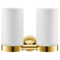 Duravit Starck T Два стакана для зубных щеток настенные, цвет: Gold Polished