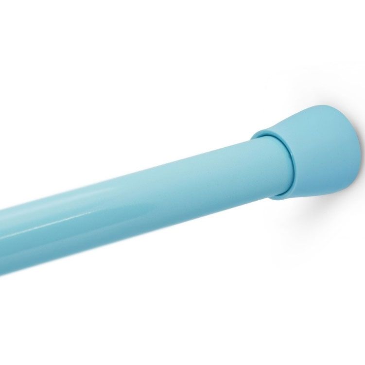 Карниз для ванной алюминиевый голубой 125-230см.