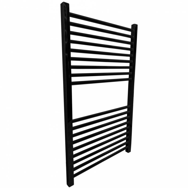 Электрический полотенцесушитель Ника Modern ЛМ 2 100x50 сухой тэн Черный 18 перекладин