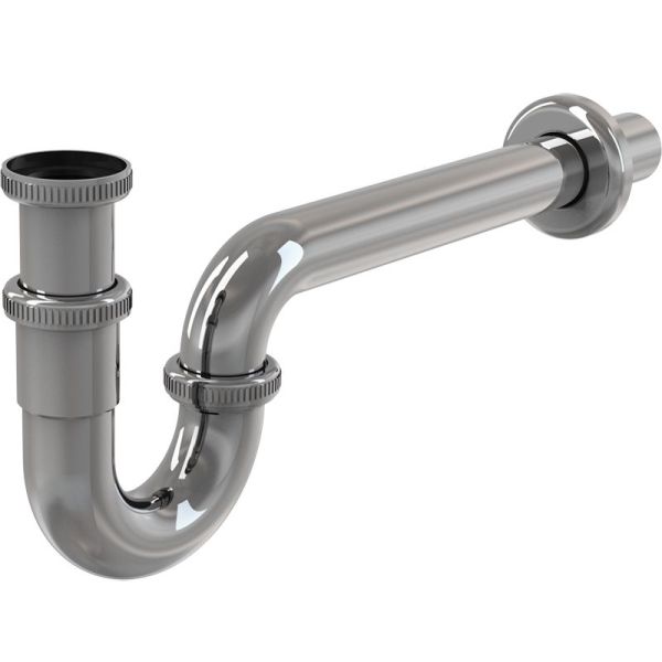 Сифон для раковины ALCAPLAST  DN32, U-форма с накидной гайкой 5/4″ A432 (хром), шт