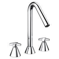 Nicolazzi Star  Смеситель для раковины на 3 отв, излив 170 мм, цвет хром