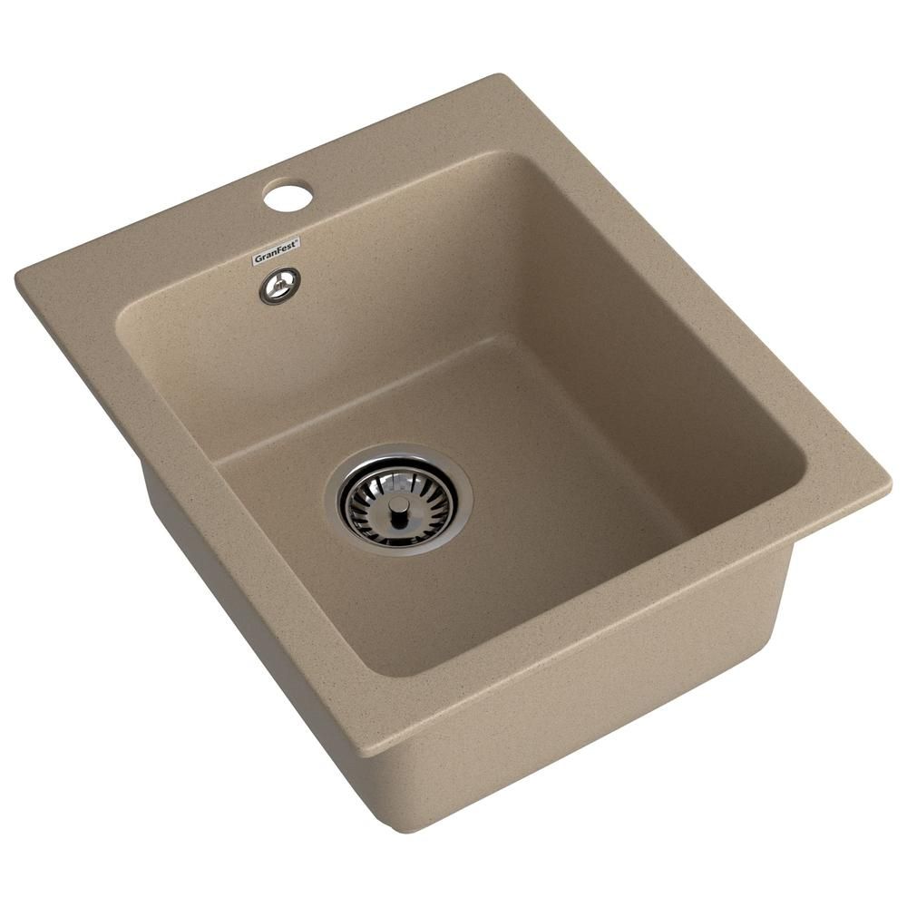 Кухонная мойка GranFest PRACTIK 505, песок, артикул P-505 песочный