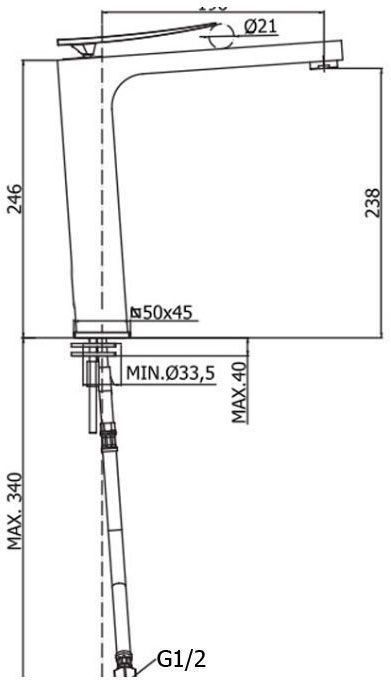 Смеситель для раковины Paffoni Elys ELY081CR, артикул ELY081CR
