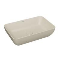 Раковина PLAZA накладная 55, песочная матовая
