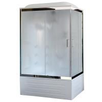 Душевая кабина Royal Bath BP 120х80 RB8120BP2-M-CH-L с гидромассажем стекло матовое задняя стенка Белая Душевая кабина Royal Bath BP 120х80 RB8120BP2-M-CH-L с гидромассажем стекло матовое задняя стенка Белая