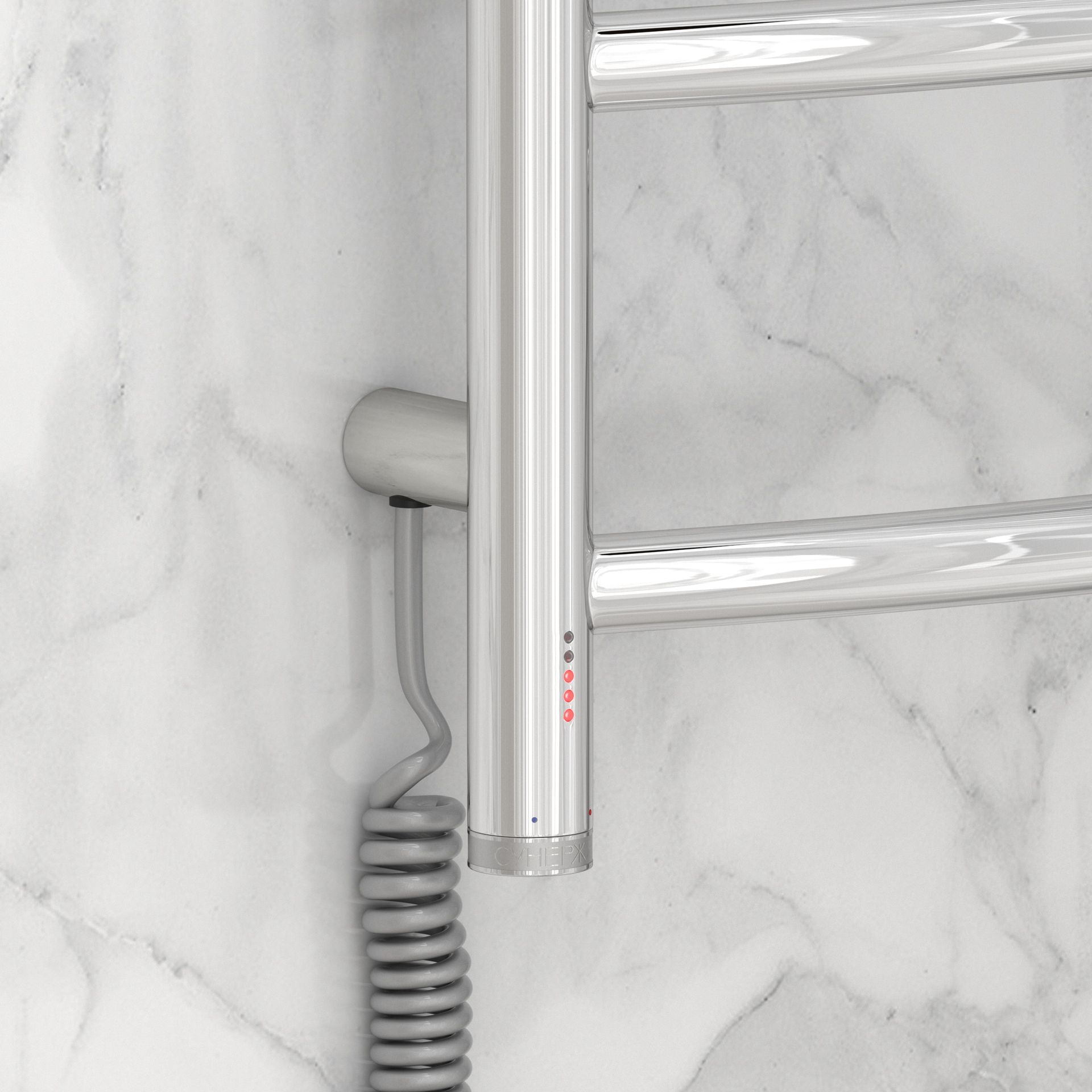 Полотенцесушитель электрический "ГАЛАНТ 4.0" 800х500 левый (Без покрытия)