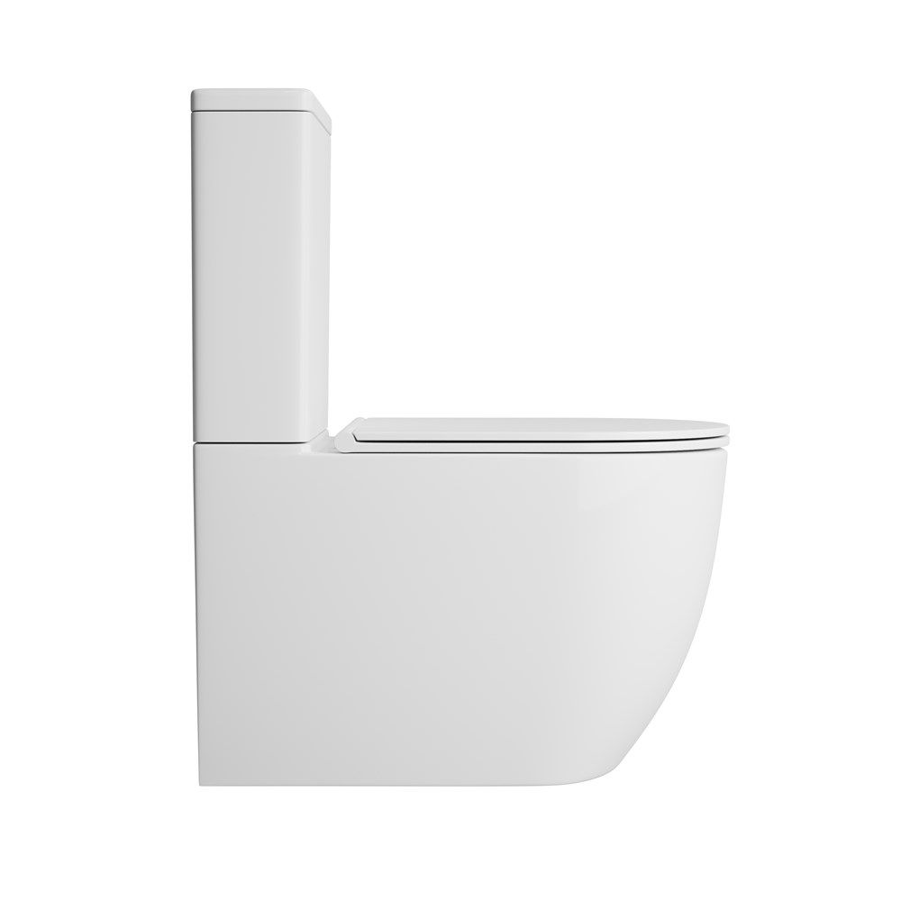 Чаша унитаза-компакта напольного безободкового OWL Vind Cirkel-GL с сиденьем DP микролифт