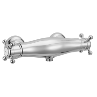 HUBER Victorian Смеситель термостатический двухвентильный настенный для душа, цвет хром