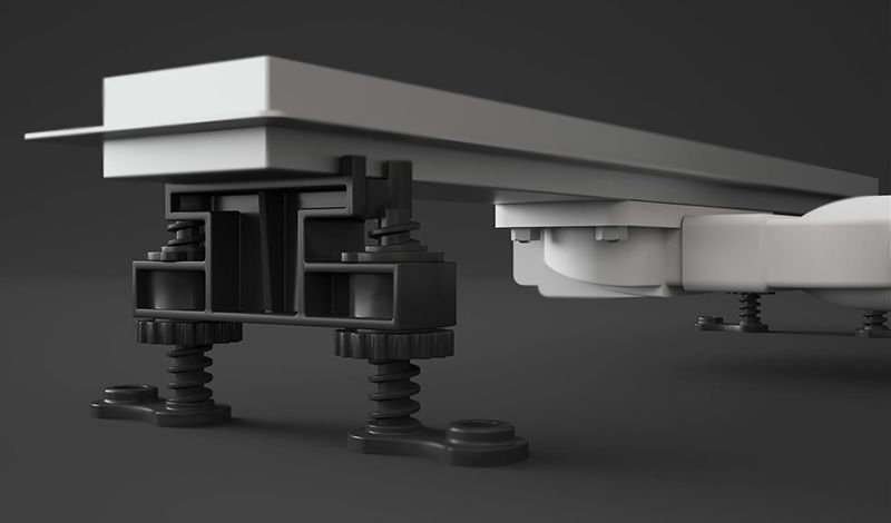 Линейный трап для душа Radaway RadаDrain Slim 75 для плитки 8-12 мм с решеткой SlimRain