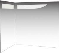 Зеркало De Aqua Трио Люкс 90 L белый Зеркало De Aqua Трио Люкс 90 L белый