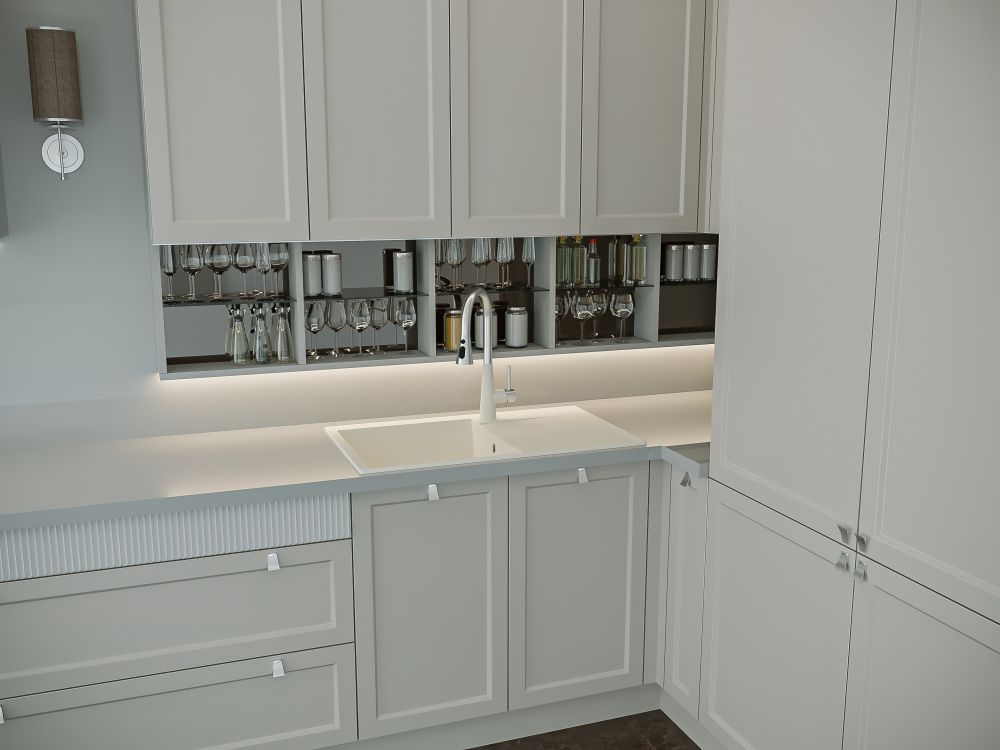 Кухонная мойка Florentina ТОСКАНА 17.050.D0860.201, жасмин, артикул 17.050.D0860.201