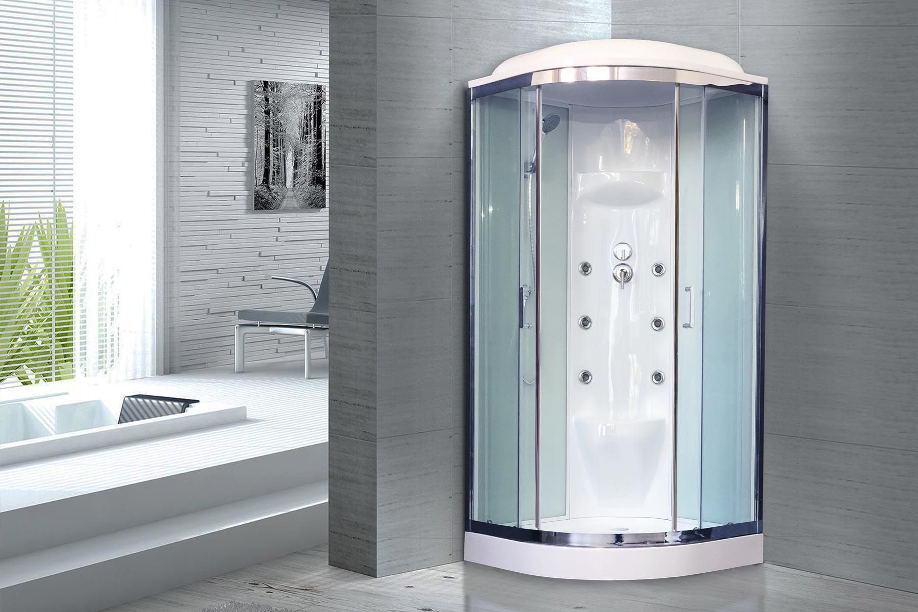 Душевая кабина Royal Bath RB 90HK7-WT-CH (белое/прозрачное) Душевая кабина Royal Bath RB 90HK7-WT-CH (белое/прозрачное)
