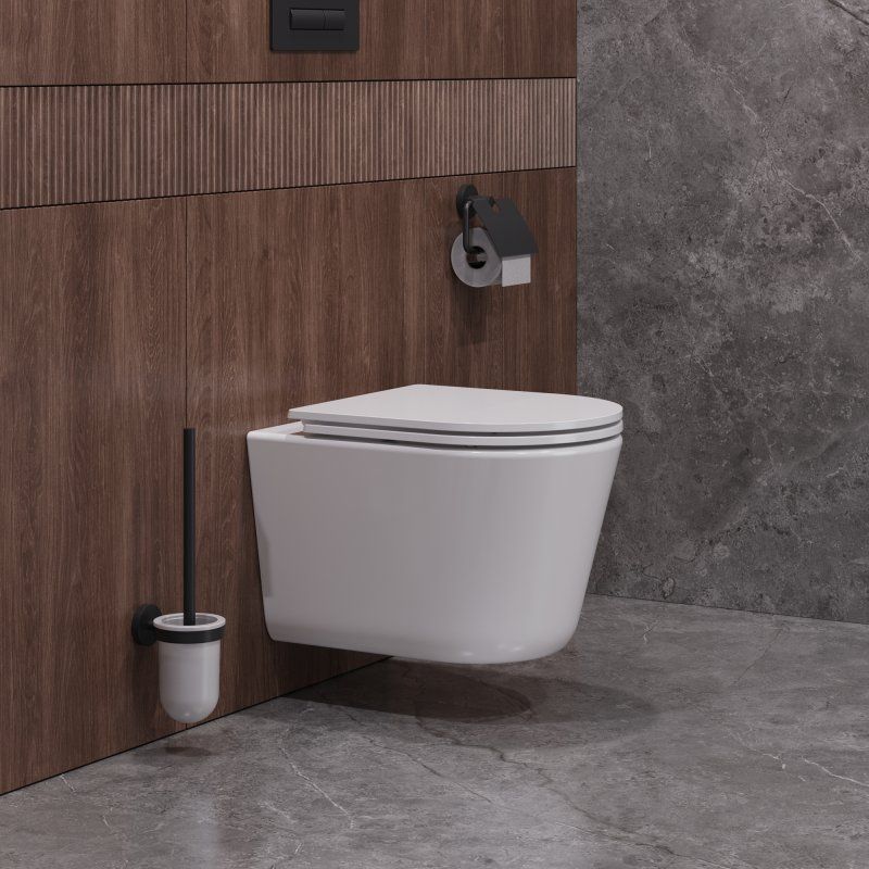 LINER Унитаз подвесной, безободковый с системой смыва "Торнадо", с сиденьем soft close, 49 см, CZR-38083-49-TH-TOR/SC, артикул CZR-38083-49-TH-TOR/SC