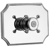 HUBER Victorian Внешняя часть встраиваемого термостатического смесителя для душа без запорного вентиля, цвет хром