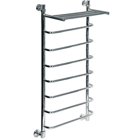 Водяной полотенцесушитель Ника Quadro Л90/ВП 120x40 с полкой Хром